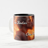 Tasse 2 Couleurs Flames jumelles 010 (Devant gauche)