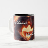 Tasse 2 Couleurs Flames jumelles 013 (Devant gauche)