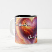 Tasse 2 Couleurs Flames jumelles 022 (Devant gauche)