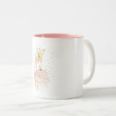Tasse 2 Couleurs Flamingo - Flamant rose (Devant droit)