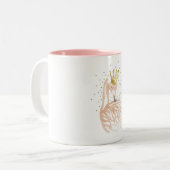 Tasse 2 Couleurs Flamingo - Flamant rose (Devant gauche)