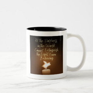 Tasse 2 Couleurs flamme de bougie de cochon volant