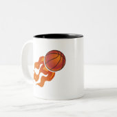 Tasse 2 Couleurs Flammes de basket (Devant gauche)