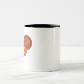Tasse 2 Couleurs Flammes de basket (Centre)
