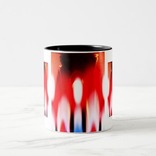 Tasse 2 Couleurs Flammes réelles (Centre)