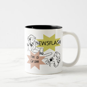 Tasse 2 Couleurs Flash d'information je suis T-shirts et cadeaux