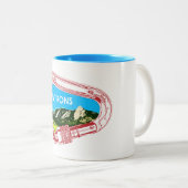 Tasse 2 Couleurs Flatirons Escalade Carabiner (Devant droit)