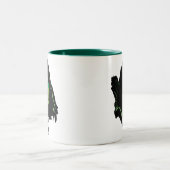 Tasse 2 Couleurs Flèche | Découpe verte avec flèche (Centre)