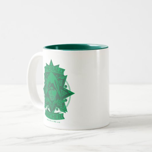 Tasse 2 Couleurs Flèche | Emerald Archer Graphic (Devant gauche)