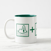 Tasse 2 Couleurs Flèche | Équation de flèche verte (Gauche)