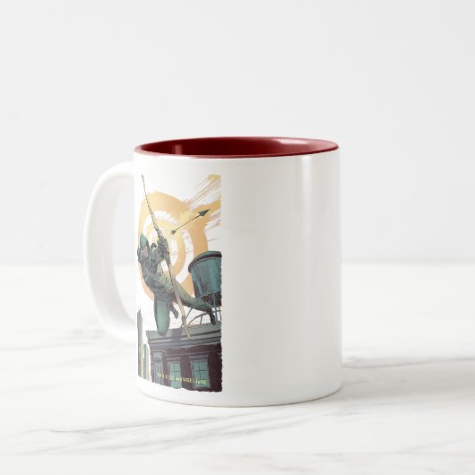 Tasse 2 Couleurs Flèche | Flèche verte Du Toit (Devant gauche)