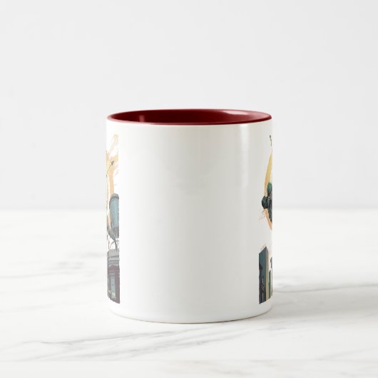 Tasse 2 Couleurs Flèche | Flèche verte Du Toit (Centre)