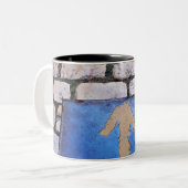 Tasse 2 Couleurs Flèche jaune (Devant gauche)