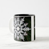 Tasse 2 Couleurs Flèche-neige de Noël (Devant gauche)