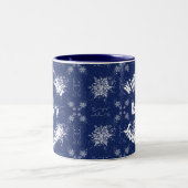 Tasse 2 Couleurs Flèches blanches sur bleu traditionnel (Centre)