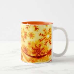 Tasse 2 Couleurs Flèches de Noël dorées