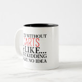 Tasse 2 Couleurs fléchettes (Devant gauche)