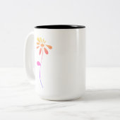 Tasse 2 Couleurs Fleur (Devant gauche)