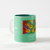 Tasse 2 Couleurs Fleur (Devant gauche)