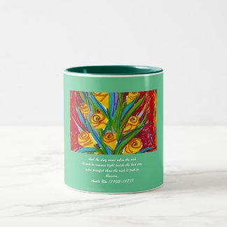 Tasse 2 Couleurs Fleur