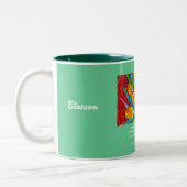 Tasse 2 Couleurs Fleur (Gauche)