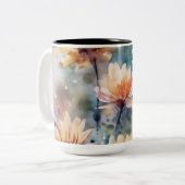 Tasse 2 Couleurs Fleur (Devant gauche)
