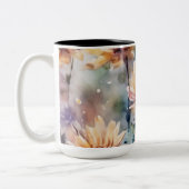 Tasse 2 Couleurs Fleur (Gauche)