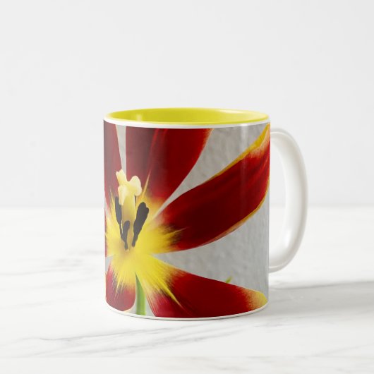 Tasse 2 Couleurs Fleur (Devant droit)