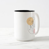 Tasse 2 Couleurs Fleur (Devant droit)