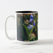 Tasse 2 Couleurs Fleur à ressort bleu (Gauche)