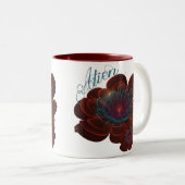 Tasse 2 Couleurs Fleur Corolla Rouge (Devant droit)