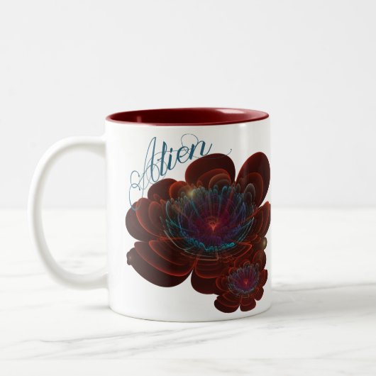 Tasse 2 Couleurs Fleur Corolla Rouge (Gauche)