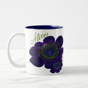 Tasse 2 Couleurs Fleur Corolla Violette Bleue