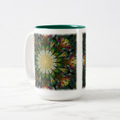 Tasse 2 Couleurs Fleur courbée (Devant gauche)