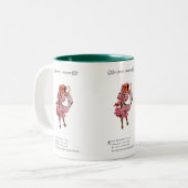 Tasse 2 Couleurs Fleur d'Apple (Devant gauche)
