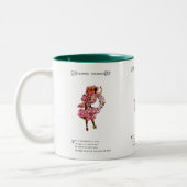 Tasse 2 Couleurs Fleur d'Apple (Gauche)