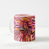 Tasse 2 Couleurs Fleur d'aquarelle Chrysanthemum (Devant gauche)
