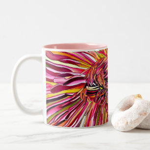 Tasse 2 Couleurs Fleur d'aquarelle Chrysanthemum