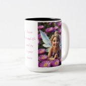 Tasse 2 Couleurs Fleur d'Aster (Devant droit)