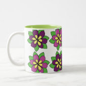 Tasse 2 Couleurs Fleur de clématite pourpre (Gauche)