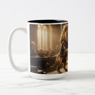 Tasse 2 Couleurs Fleur de créature magique en cadeau – Lion Rhinocé