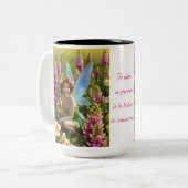 Tasse 2 Couleurs Fleur de Gladiolus (Devant gauche)