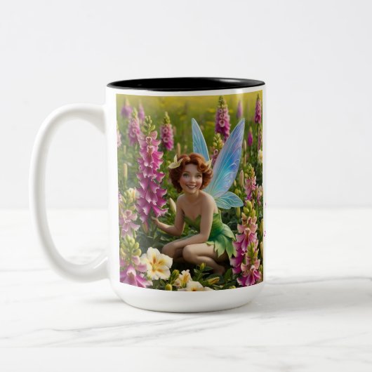 Tasse 2 Couleurs Fleur de Gladiolus (Gauche)