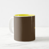 Tasse 2 Couleurs Fleur de kayak (Devant gauche)