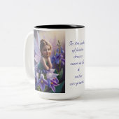 Tasse 2 Couleurs Fleur de Larkspur (Devant gauche)