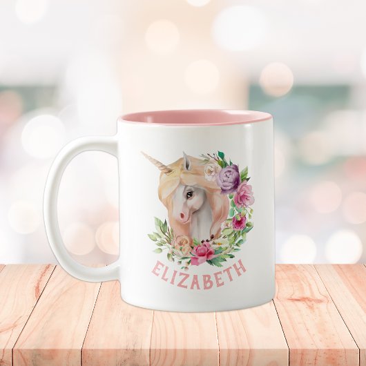 Tasse 2 Couleurs Fleur de Licorne