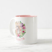 Tasse 2 Couleurs Fleur de Licorne (Devant gauche)