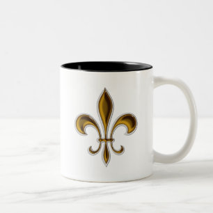 Tasse 2 Couleurs Fleur De Lis