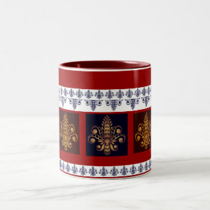 Tasse 2 Couleurs Fleur de Lis No 7