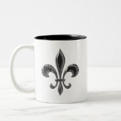 Tasse 2 Couleurs Fleur De Lis - Stripey (Gauche)